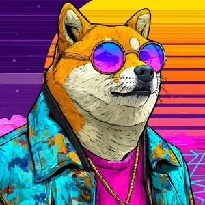MEME DOGE as humanoid cat in GTA art style,  , in the style of a...