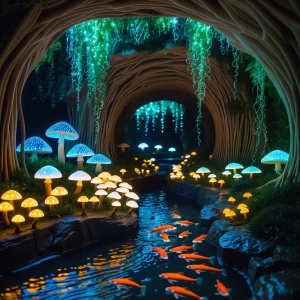 Ripplelight Undergarden: A hidden sanctuary beneath the mansion,...