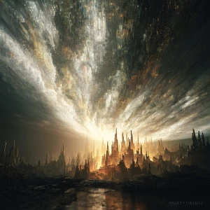 “Reality Unfolded”
Visual: A digital landscape forming from a s...