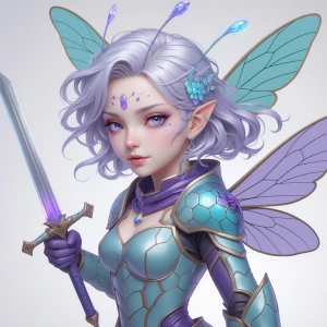 In the style of chibi create a calm, compassionate but strong wi...