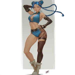 Jinx with Chun lee Street fighter 6 thighs