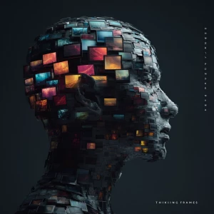 “Thinking in Frames”
Visual: A futuristic head or AI shape fill...