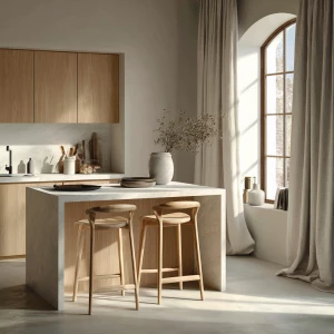 Create an ultra-realistic architectural photo of a modern Scandi...