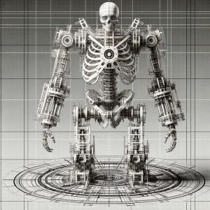 make it more tech looking, vertically standing, transparent back...