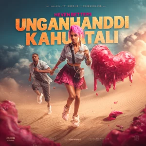 Create colorful a cinematic song cover for “Ungangithandi Kakhul...