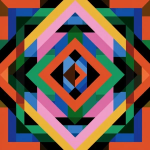 Make a album cover replay 2025 lots of colors in very unusual pa...