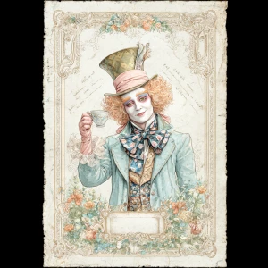 Print-ready junk journal page, A4 portrait full-bleed (≈2480×350...