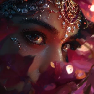 Close up of Uma Thurann