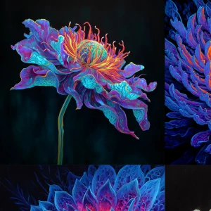 In a surreal world of absurdity, a stunning neon jungle bursts w...