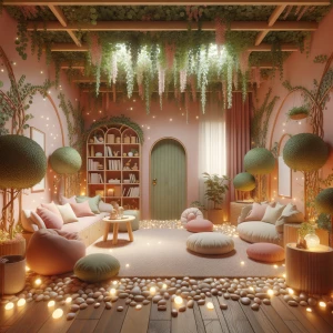 Child’s Room 2 – Eucalyptus Sprite Room: A whimsical forest have...