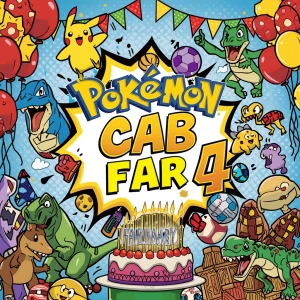 Design a vibrant comic-style birthday banner for Cab's celebrati...