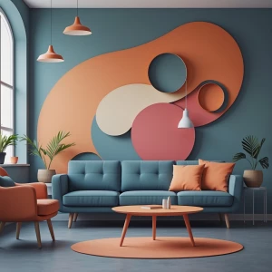 give me a suess design and make it simple 3 color palet