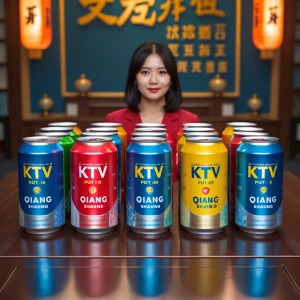 Want at ktv table put 16 can of qiang shaung