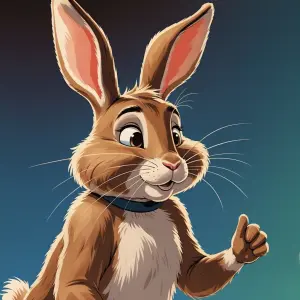 1950s cartoon of rabbit