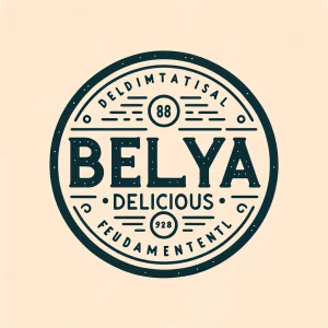 Generar un logo con la palabra BelYa Delicious vintage minimalis...