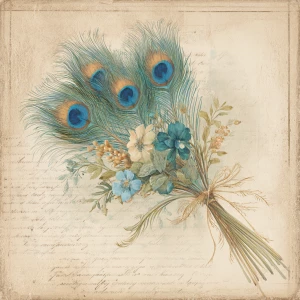 Print-ready shabby-chic square card. Tea-stained parchment with...