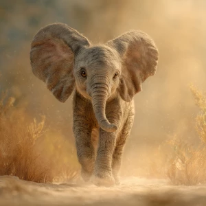 Create a realistic and heartwarming scene where a young African...