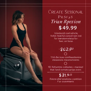 Create an advertisement image for a special offer on a full-body...