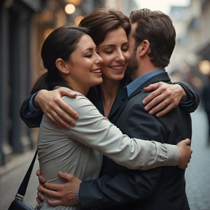 I want u to make to people hug but they are in different images,...