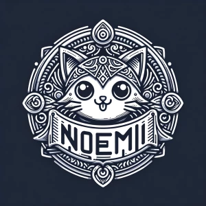 Logo in detailed font for the name NOEMI
Extra sharp linework
Mo...