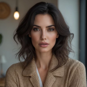 La imagen de la chica que sea mejor con el pelo liso, un poco má...