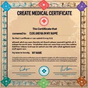 Create medical certificate so that i can submit it in my clg my...