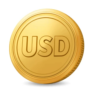 Generate a realistic 3D image of a coin designed in a cartoony s...