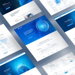 Craft 4 versions of an optimized landing page image for a Medium...