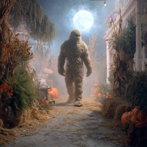 Create an image of a humanoid figure with Sasquatch-like charact...