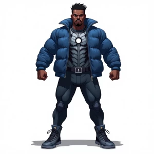 Create a digital art style concept illustration of a powerful bl...