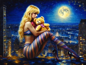 Create a mesmerizing nocturnal scene inspired by Clive Barker's...