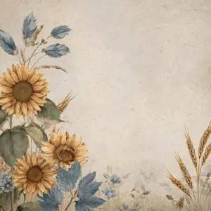 flat printable background paper, vintage farmhouse botanical des...