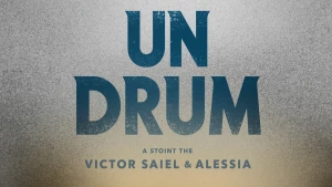 A dramatic book cover with the title Un Drum and the author name...