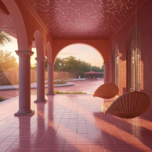 Imagine stepping into the Sunspill Pavilion, a sanctuary of tran...