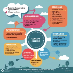 Generate a infographic design of Concept Map in clear English la...
