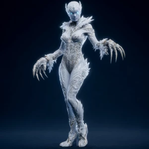 A full body photo shot of a stunning and lethal image of a (phan...