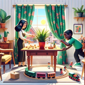 people mvoing in a house moving