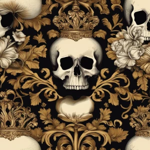 still life with a skull