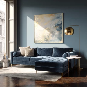 Generate an ultra-realistic photograph of a modern aesthetic liv...