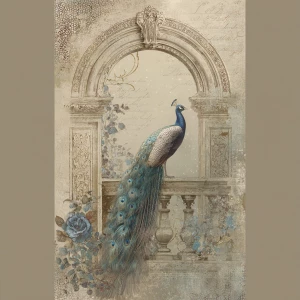 Print-ready shabby-chic postcard, 4×6 in portrait, 300 DPI, sRGB...