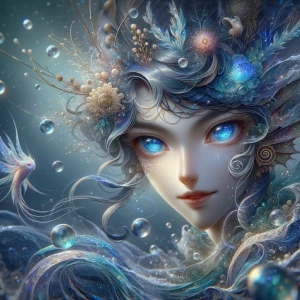 Anime/Donghua-influenced Stylized Hyper-Realistic CGI Portrait o...