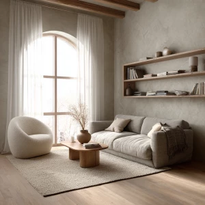 Create an ultra-realistic editorial lifestyle image of a soft No...