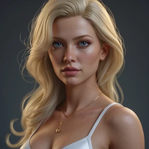 Beautiful blonde full body