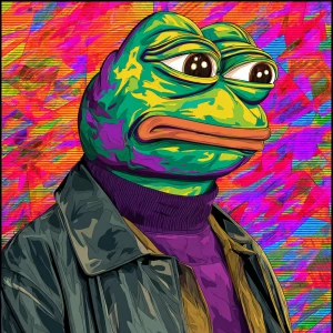 MEME PEPE as humanoid cat GTA art style,  , in the style of a Gr...