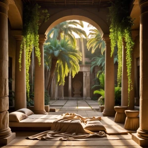 Bedroom 4 – Garden Tomb Room: A tranquil open-air sanctuary blen...