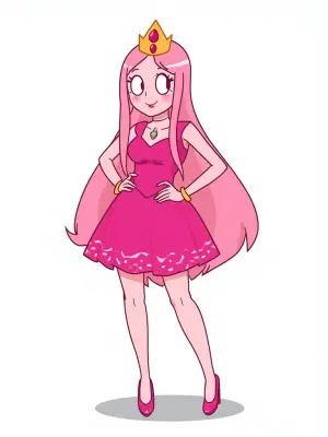 Princess Bubblegum from Adventure Time in the Adventure Time sty...