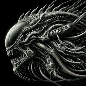 👽Transforming into a Xenomorph hybrid, H.R. Giger biomechanical...