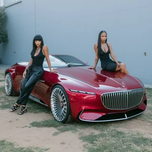 This is a photograph featuring two beautiful African American wo...