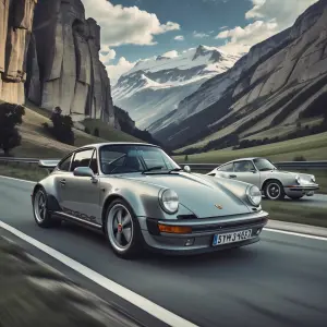 Design an engaging infographic depicting the evolution of Porsch...