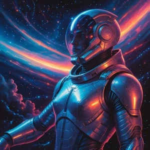 In the vividly futuristic world of a scifi avant-garde chrononau...